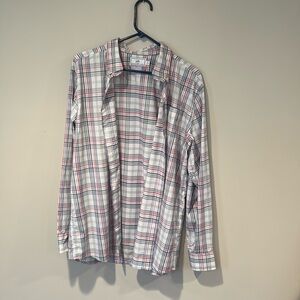 Men’s Large plaid Southern Tide Button up shirt.  Blue, red, light green plaid
